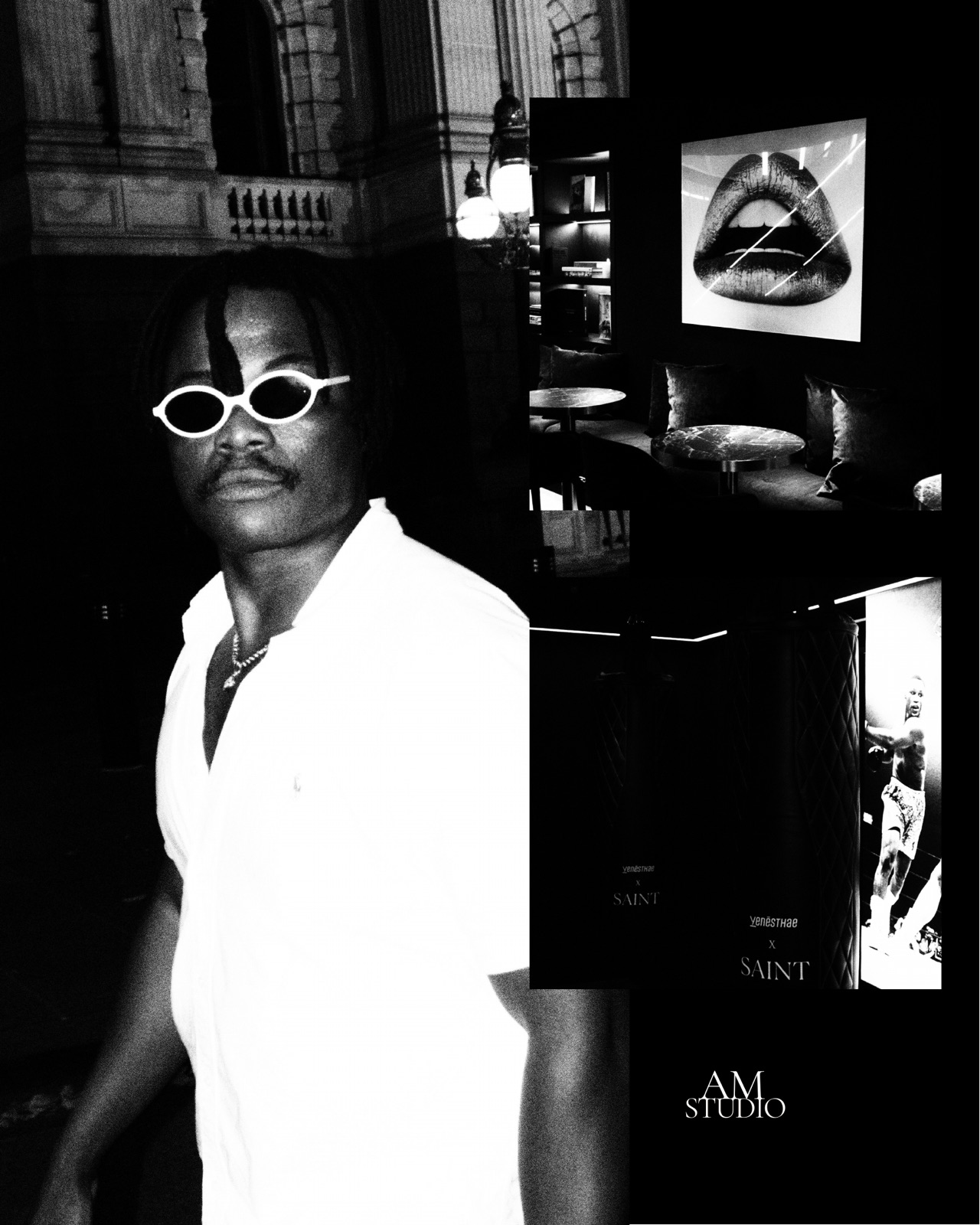 AM Studio, portrait in white