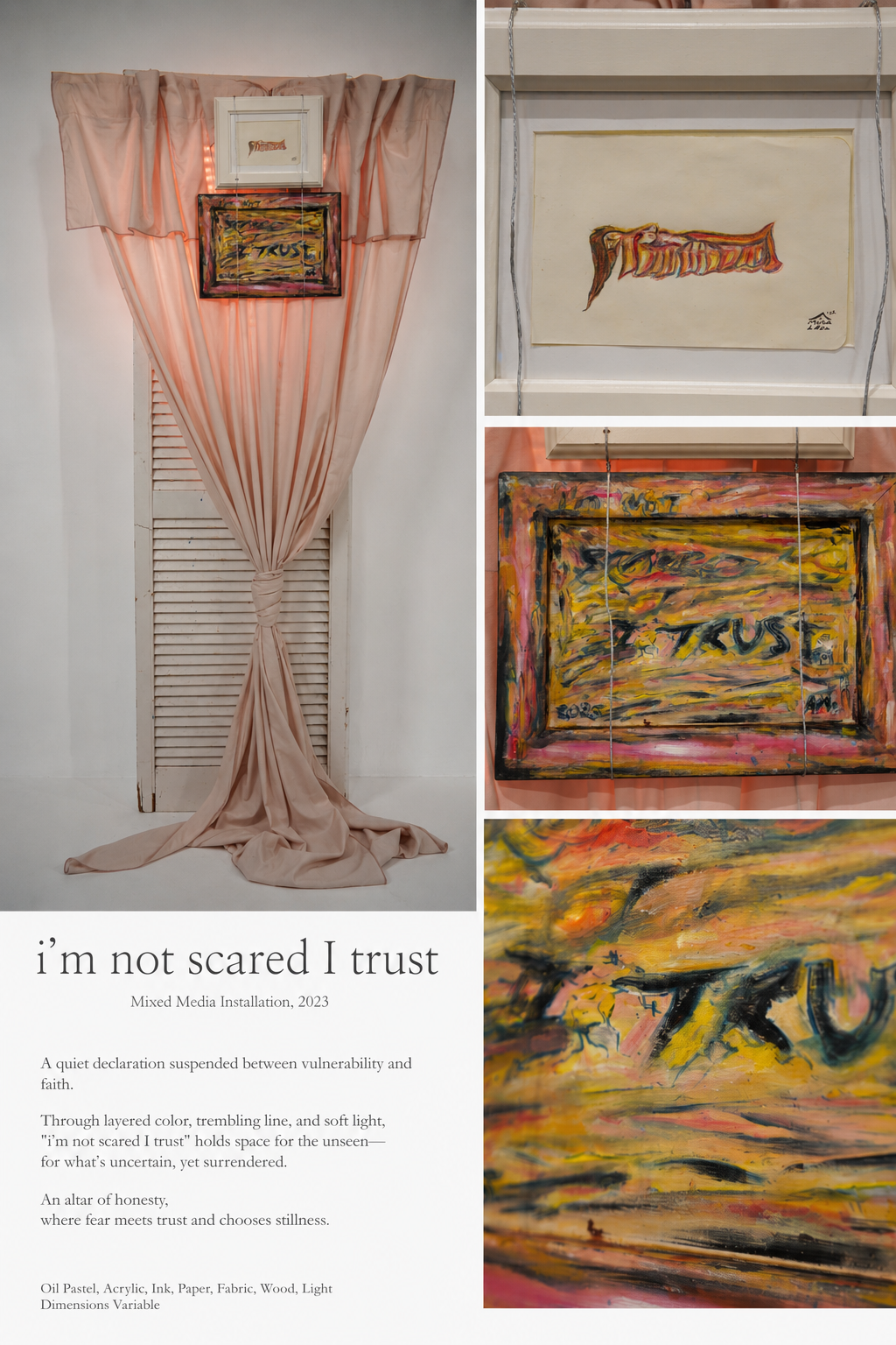 I'm not scared, I trust